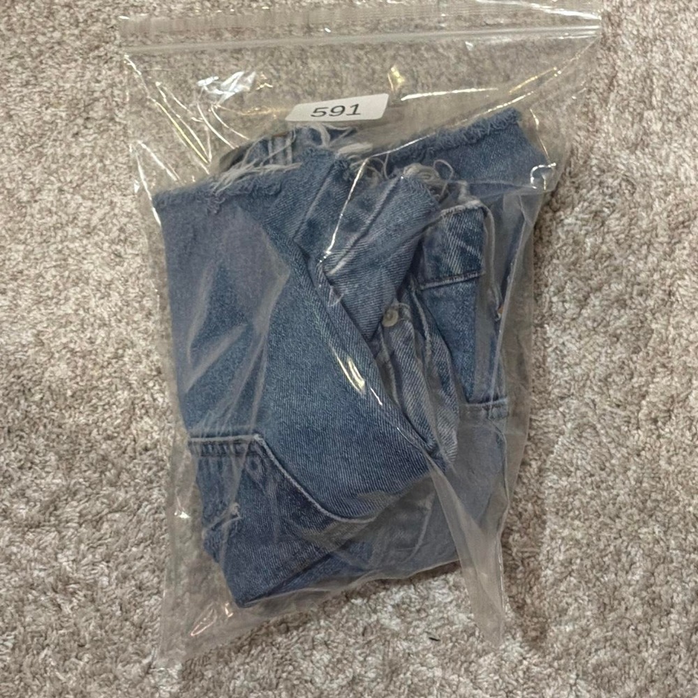 90s Vintage Polo Jeans Co. Ralph Lauren Denim Cutoff Shorts | Blue | 38 - Picture 7 of 7